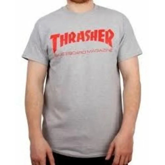 Men's Thrasher Graphic Logo Crew Neck‎ T-Shirt Size Large - Picture 1 of 5